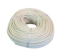 Manguito de fibra de vidrio trenzada de alta temperatura - Tubo aislante de 600 °C, diámetro interior de 1-25 mm, blanco - 1 pieza(18MMx10M)