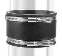 Manguito de goma flexible de 150 mm, manguito de goma flexible con abrazaderas de acero inoxidable, conector de tubo de 150 mm de diámetro para ventilador de tubo, sistema de ventilación, tubo redondo