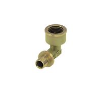 Manguito de transición acodado TECEflex, latón estándar, 768032, Versión: Dimensión 32 x rosca interior (RP) 1"