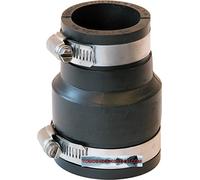 Manguito flexible con reducción de goma para la conexión de dos tubos de diferente tamaño (elastómero de PVC para tuberías de estanque, instalaciones de bombas, reparación o saneamiento de tuberías con fugas en el hogar, jardín y estanque)