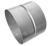 Manguito galvanizado acero inoxidable DN 100 125 150 160 200 mm empalme, conector para piezas moldeadas, Plateado