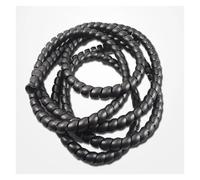 Manguito Organizador de Cables, Espiral, for Tubos de 2 Metros, 8 mm, 10 mm, 12 mm, 14 mm y 16 mm, ignífugo.(Black,14mm Inside Diameter)