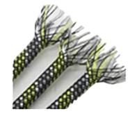 Manguito para Cable Funda de Cable Trenzado 1/5/10 m, 4 mm, 8, 12, Hilo algodón PP, Mezcla Aislamiento Flexible y expandible, Funda Protectora for para Proteger(Yellow White Grey,4mm,10 Meters)