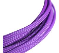 Manguito para Cable Mangas Planas de Pet de 3MM, 4MM, 6MM, 8MM, 10MM, 12MM y 16MM, Cable Extensible Trenzado, Funda de Piel de Serpiente, Negro, Rojo, Azul, Verde y Amarillo(Purple,12MM_10 Meters)