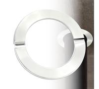 Manguito roseta para tubo de horno, roseta de acero inoxidable, 100 mm, roseta de pared, dos piezas, diámetro de 101 mm, orificio de diámetro