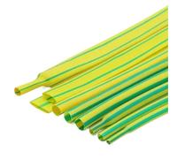 Manguito termorretráctil, Tubo Termocontraíble Amarillo Verde 2:1 Poliolefina 0.6-80mm 1-25 Metros(14mm,25 Meters)