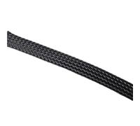 Manguito trenzado de fibra de vidrio de alta temperatura - Tubo de fibra de vidrio resistente al calor de 600 °C - Opciones de longitud de 1 m y 5 m, 1 pieza(Black,20MMx1M)