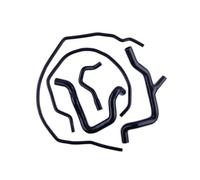 Manguito Turbo Juego Mangueras Refrigerante Silicona Para Ford Para Focus RS Mk2 2.5 RS 2009 2010 2011(Black)