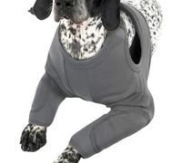 Manguitos Anti-lamer Para Heridas Para Perros - Codo De Poliéster Manga De Recuperación Patas Delanteras Para Perros, Gris Buena Permeabilidad Al Aire Herramienta De Protección De Pierna Delantera P