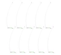 Manguitos de alimentador, 10 unidades, acero inoxidable, divisor de gancho de equilibrio, tubo brillante, conector de equilibrio de pesca, aparejos de acero inoxidable