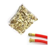 Manguitos de Compresión de Latón - 50 Piezas de Manguitos Dere para Conectar Cables de Tuberías (11 Mm - 16 Mm) (11 Mm)