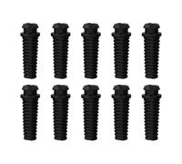 Manguitos de goma para protección de taladros eléctricos, paquete de 10 conectores (negro)