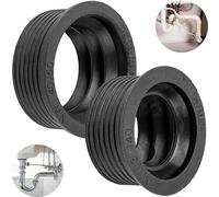 Manguitos de goma para sifón, 2 unidades, NW 30/40 y NW 30/50, para tubo de drenaje DN40 - DN50, diámetro interior de 40 - 50 mm y tubo de sifón exterior de 28 - 32 mm, diámetro de 55 mm, manguito de