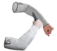 Manguitos de protección para brazos: armadura duradera de 5 niveles, 1 par de mangas resistentes cortadas, HPPE + nailon + spanix, fuentes de electricidad antiestáticas para mantener las manos frescas