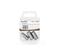 Manguitos Hexagonales. Unión varillas roscadas DIN 6334 Blíster Estándar. - BL 4 UDS. DIN-6334 M-8X25 Z