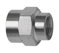 Manguitos, hexágono exterior, reductor, G 1, G 3/4, SW 41, acero inoxidable 1.4571, presión de trabajo máx. 60 bares, temperatura de funcionamiento Máx. 150 °C.