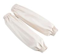 Manguitos Impermeables Funda de cuero impermeable for brazo, ideal for limpieza cocina, trabajo, lavado condones, protectores manos(White)