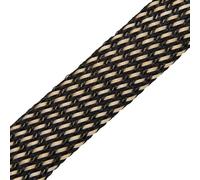 Manguitos para Cable Funda de Cable expandible 2 mm a 40, Trenzada Ajustada, Alta Densidad, dureza, Aislante, protección línea, Envoltura, Funda prensaestopas(Gold Black,12mm)