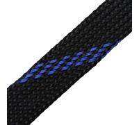Manguitos para Cable Funda de Cable expandible 2 mm a 40, Trenzada Ajustada, Alta Densidad, dureza, Aislante, protección línea, Envoltura, Funda prensaestopas(Black Blue,30mm)