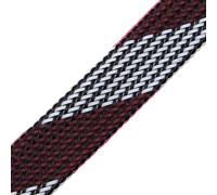 Manguitos para Cable Funda de Cable expandible 2 mm a 40, Trenzada Ajustada, Alta Densidad, dureza, Aislante, protección línea, Envoltura, Funda prensaestopas(Black White Pink,40mm)