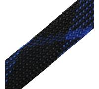 Manguitos para Cable Funda de Cable expandible 2 mm a 40, Trenzada Ajustada, Alta Densidad, dureza, Aislante, protección línea, Envoltura, Funda prensaestopas(Black Blue Cross,20mm)