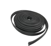 Manguitos para Cable Manguito de Cable Negro Longitud 1/3/5/50/100M Trenzado Aislado Cable protección línea Datos Tubo Nailon ignífugo(1 Meter,40 mm)