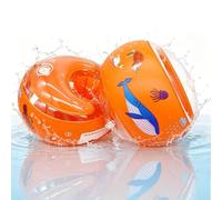 Manguitos Piscina,Banda de Brazo Inflatable con 3 Airbags Independientes,Nadar Manguitos Ayuda de Natación a Partir,Adecuado para Peso 20-40 kg - Pez