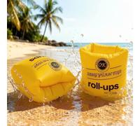 Manguitos Piscina,Banda de Brazo Inflatable con Doble Aairbag,para Aprender a Nadar(Amarillo)