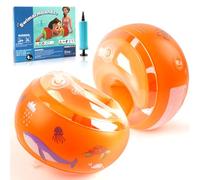Manguitos Piscina Niños 3 a 6 años, Ayudante de Natación para Niños, Juego de Flotador, Flotadores de Brazos para Bebés Mayores de 1 año y de 6 a 25 kg (Ballena)