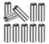 Manguitos Roscados M5*20 Tuercas Largas Roscada Redondas Tuerca de Acoplamiento Redondo Acero Inoxidable A2/V2A Manguito Redondo Tuercas Manguitos de Acoplamiento 10 Pcs (M5*20)