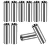 Manguitos Roscados M8*40 Tuercas Largas Roscada Redondas Tuerca de Acoplamiento Redondo Acero Inoxidable A2/V2A Manguito Redondo Tuercas Manguitos de Acoplamiento 10 Pcs (M8*40)