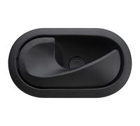 MangWany tirador Manija de Puerta Maneta Interior Izquierda Lado del Conductor Delantero o Trasero para Clio Dacia Logan Duster Sandero 8200028487 (negro mate)