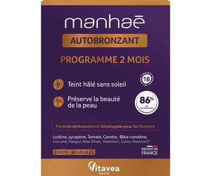 Manhaé Autobronceador 60caps