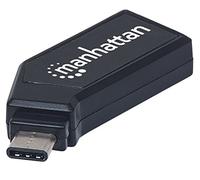 Manhattan 102001 USB de c Mini Multi Tarjeta de Lectura/Writer Hi-Speed USB 2.0 móvil de 24 en 1 Negro