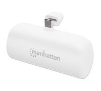 Manhattan 102629 Power Bank PD 5000 mAh con conector USB-C™ integrado 20 W Blanco Blanco