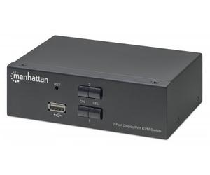 Manhattan 153546 Interruptor KVM 2/1 DisplayPort USB