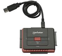 Manhattan 179195 - Adaptador USB a SATA/IDE, Color Negro