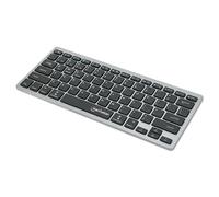 Manhattan 180559 Teclado Inalámbrico Dual-Mode Ultra Delgado Diseño Elegante Negro/Plata