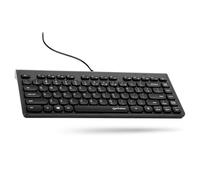 MANHATTAN Mini teclado USB delgado de 1,5 m de cable, color negro