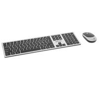 Manhattan 180788 Kit teclado y ratón 1200 DPI inalámbrico, MWK7400 negro/plata