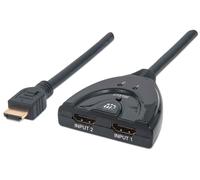 Manhattan 207416 - Switch de vídeo (CE, FCC) Interruptor HDMI de 2 puertos