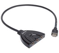 Manhattan 207843 interruptor de video HDMI - Switch de vídeo (HDMI, 1.3b, Negro,