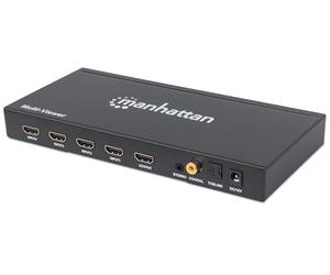 Manhattan 207881 HDMI Multiviewer Switch Negro