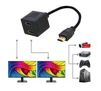 Manhattan 307833 0.3m HDMI HDMI Negro Cable HDMI - Cables HDMI (0,3 m, HDMI, HDMI, Negro, Macho/Hembra, Oro)