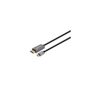 Manhattan 354851 cavo e adattatore video 3 m USB tipo-C DisplayPort Nero, Argent
