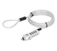 Manhattan 440493 Candado de seguridad para portátil con combinación para ranura nano negro