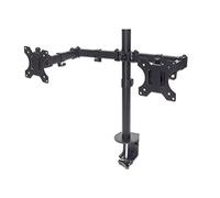 MANHATTAN 461528 - Soporte de mesa para 2 monitores, 13'' - 32'', giratorio