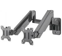 Manhattan Soporte de pared 461627 para 2 monitores 17–32'' con muelle de gas