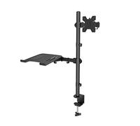 Manhattan 462136 Soporte de Escritorio Brazo para Monitor 13-32" y Estante para Laptop