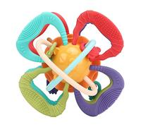 Manhattan Ball Baby Teether Fewderers Toyes sensoriales Ligeros Plastices seguros BPA Juguete de dentición para niños Niños de 0 a 18 meses